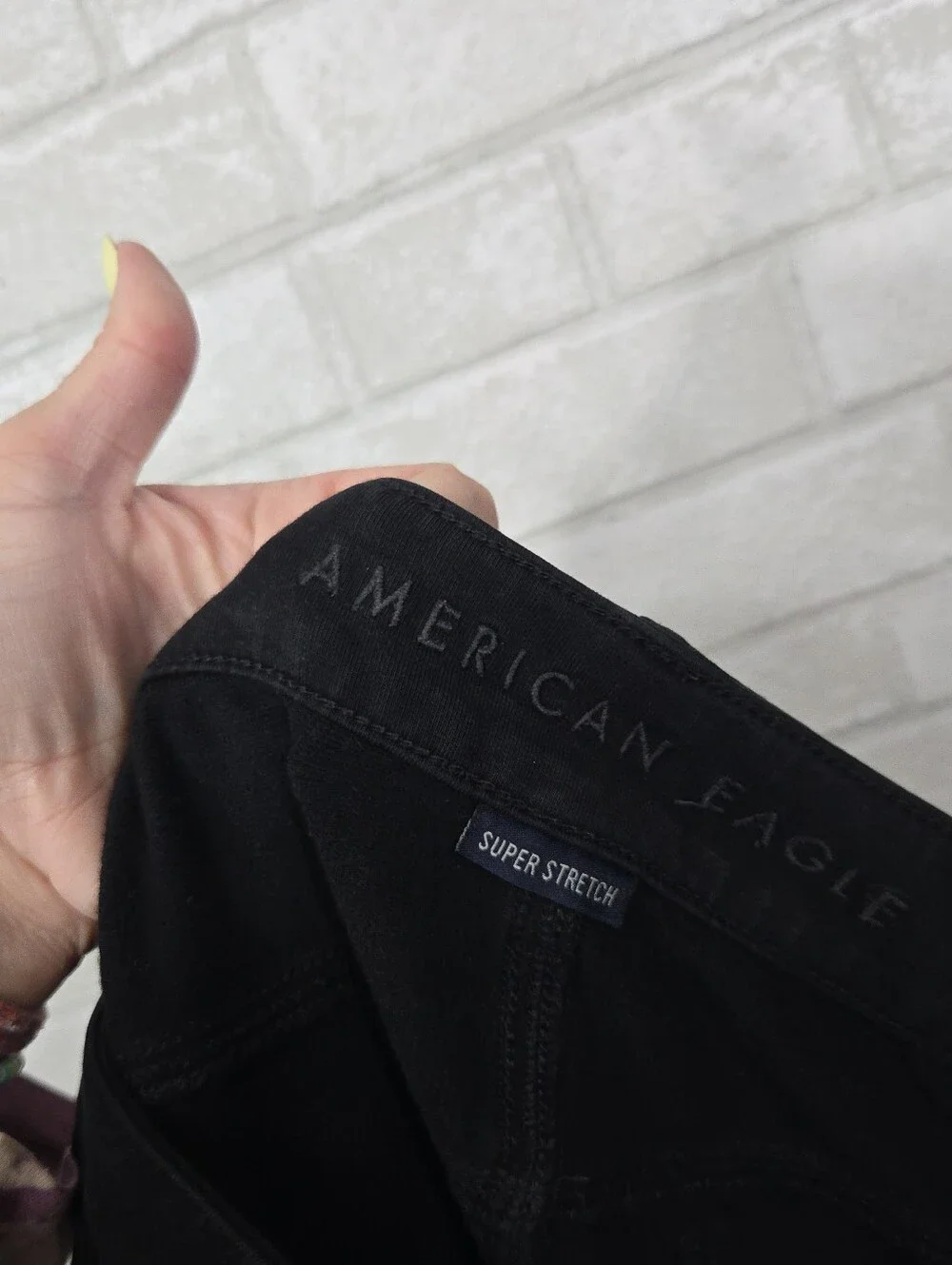 AEO black jeggings